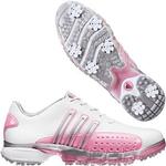 Super Deals Adidas Womens Powerband Golf Shoes White/Metallic Silver/Posie 