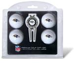 NFL Baltimore Ravens 4 Ball, Divot Tool/Ball Marker Golf Gift Set