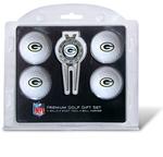 NFL Green Bay Packers 4 Ball, Divot Tool/Ball Marker Golf Gift Set