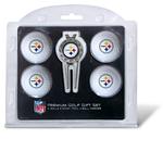 NFL Pittsburgh Steelers 4 Ball, Divot Tool/Ball Marker Golf Gift Set