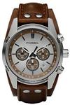 Fossil  CH2565 Chronograph Tan Dial Watch