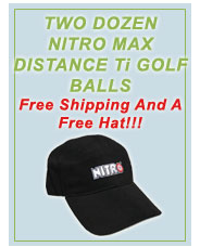 Nitro Max Distance Golf Balls With Hat