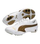 Puma Loop Women's Patent Golf Shoes White / Gold