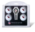 NFL Arizona Cardinals 4 Ball, Divot Tool/Ball Marker Golf Gift Set