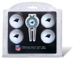 NFL Carolina Panthers 4 Ball, Divot Tool/Ball Marker Golf Gift Set