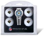 NFL Jacksonville Jaguars 4 Ball, Divot Tool/Ball Marker Golf Gift Set