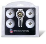 NFL New Orleans Saints 4 Ball, Divot Tool/Ball Marker Golf Gift Set
