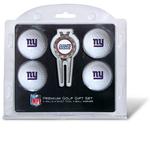 NFL New York Giants 4 Ball, Divot Tool/Ball Marker Golf Gift Set