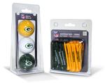 NFL Green Bay Packers 3 Ball & 50 Tee Pack