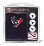 NFL Houston Texans 3 Ball, Deluxe Towel, Golf Tee Gift Set