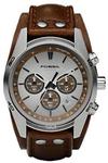 Fossil CH2565 Chronograph Tan Dial Watch