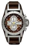 Fossil JR1157 Chronograph Brown Dial Watch 