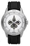 NFL Fossil New Orleans Saints 3 Hand Date PU Watch