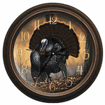 Reflective Art Autumn Strut Wall Clock