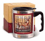 American Expedition Whitetail Deer Stainless Steel Coffee Mug