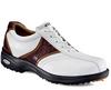 Ecco Flexor Golf Shoes White/Cognac/Bison 38424